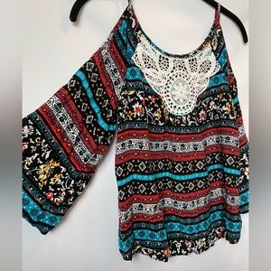 Girls cold shoulder top